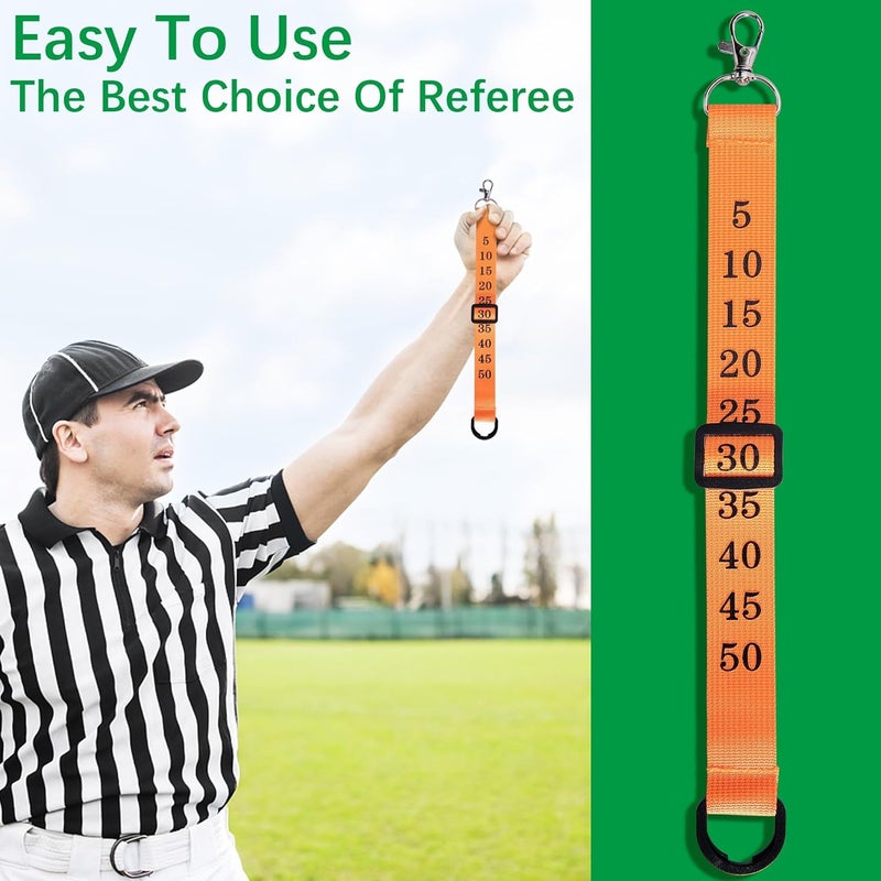 RunNico 3/6 Packs Football Referee Chain Clips-Football Yard Officials Markers-Professional Football Nylon Chain Clip for Men Nylon Head Linesman Umpire - Image 5